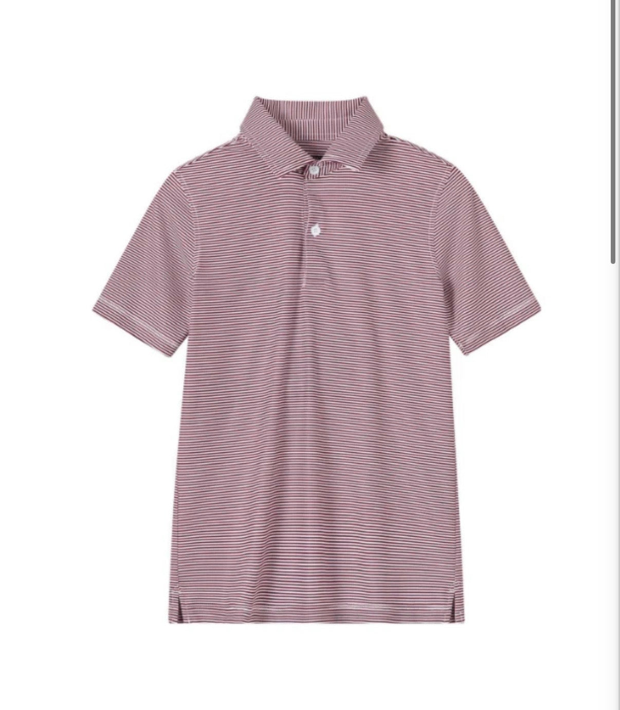 Boys Maroon Stripe Shirt