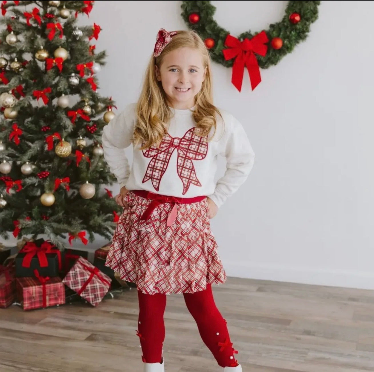 Christmas Bow Skirt