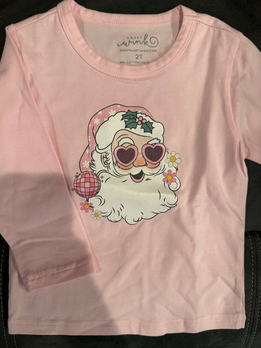 Long Sleeve Groovy Santa Tee