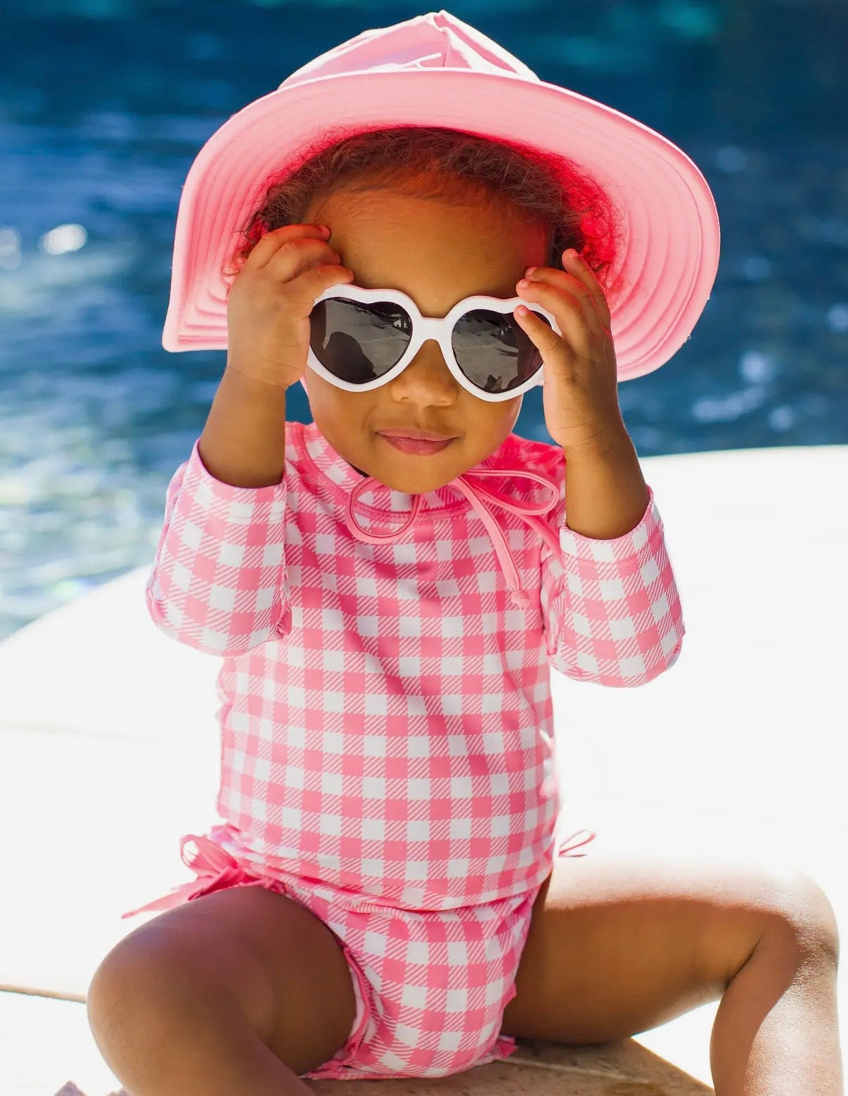 Bubble Gum Gingham Swimsuit