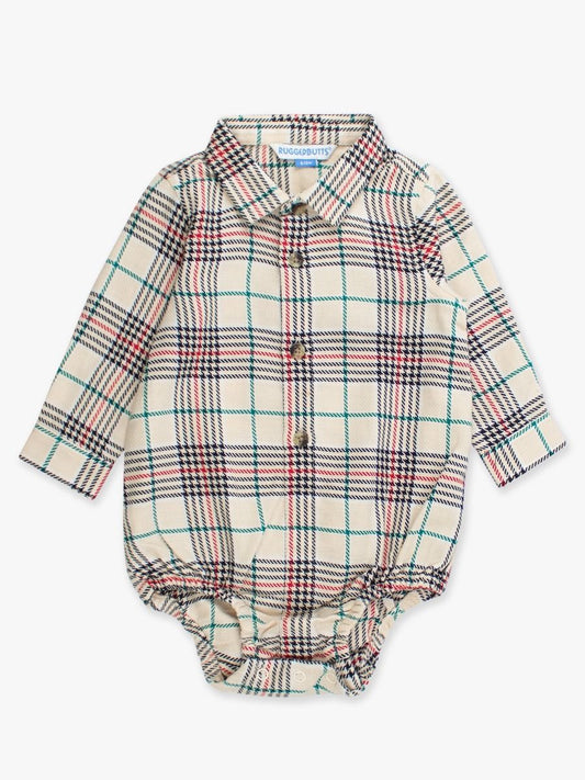 Baby Bow Plaid Onesie