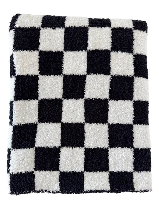 Phufy® Black & White Checkered Blankie