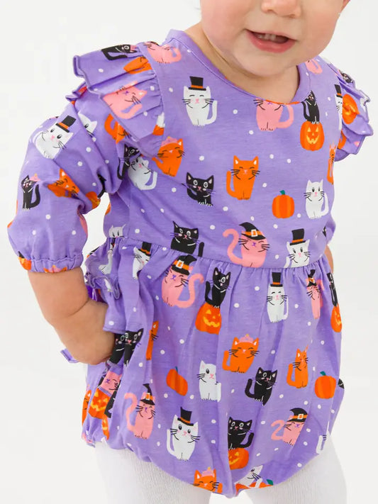 Halloween Kitty Bubble Romper